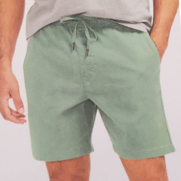 Gap Mens Granite Green Drawstring Shorts XXL 98% Cotton 2% Spandex Casual Elasti - Picture 1 of 16